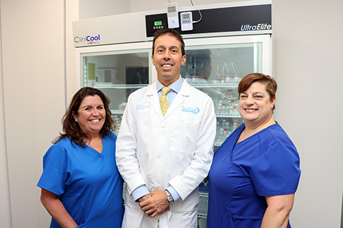 Dr. Sullivan and staff members